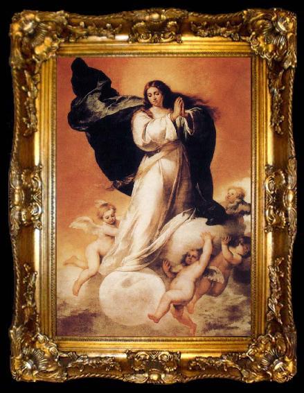 framed  Bartolome Esteban Murillo Pure Conception of Our Lady, ta009-2